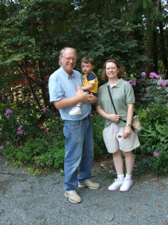 April and her dad with Alex