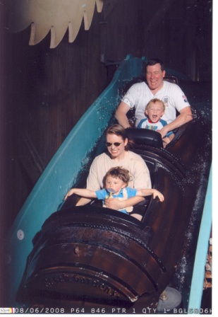 Log flume ride