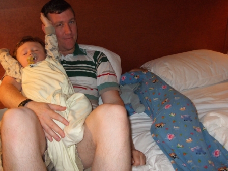 sleeping in the Hampton Inn