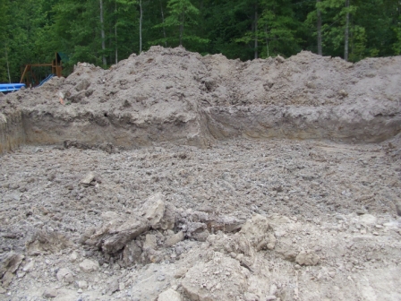 Starting to dig the basement