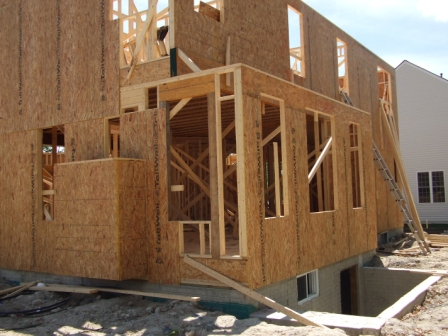 framing view from rear