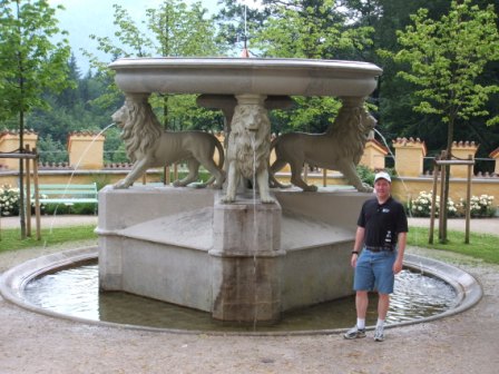 Rob at a fountain